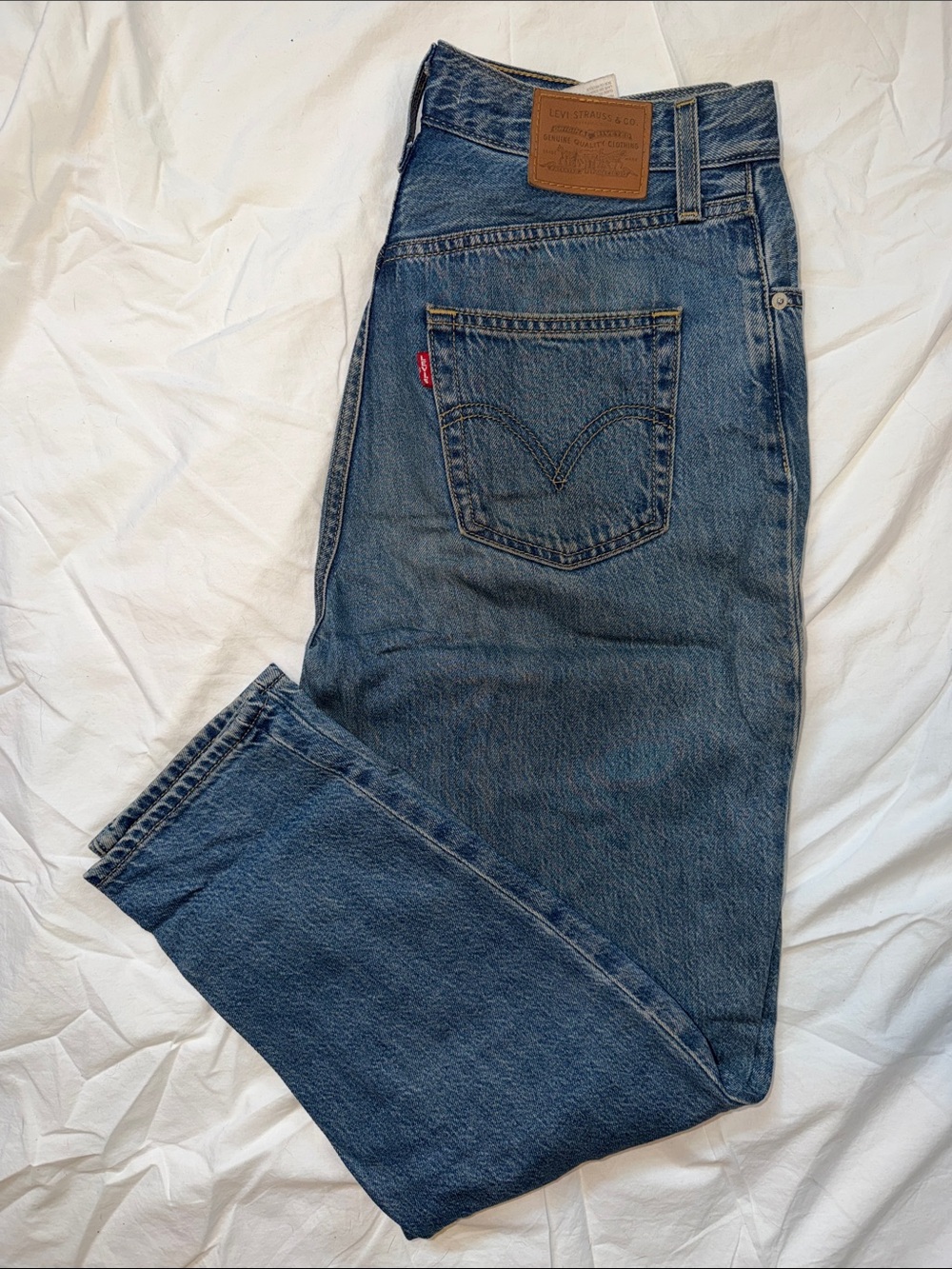 Levi's Men's Dark Blue Straight-Leg Denim Jeans